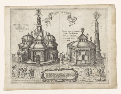 Christelijk wonder voorgevallen in Constantinopel door Giovanni Francesco Camocio