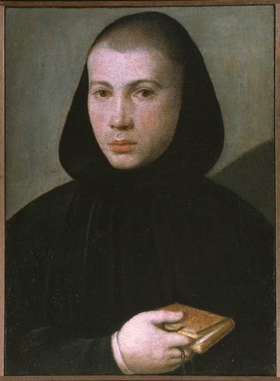 Portret van een jonge Benedictijnse monnik door Giovanni Francesco Caroto