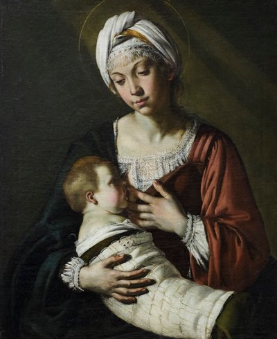Madonna col bambino, ook bekend als Madonna del latte door Giovanni Francesco Guerrieri