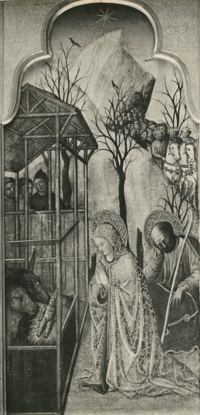 Cyclus van het leven van de Maagd, Geboorte, ca. 1445 door Giovanni Francesco da Rimini
