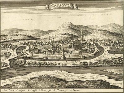 Kasteel van Košice (Giovanni Giacomo De Rossi, 1683) door Giovanni Giacomo De Rossi