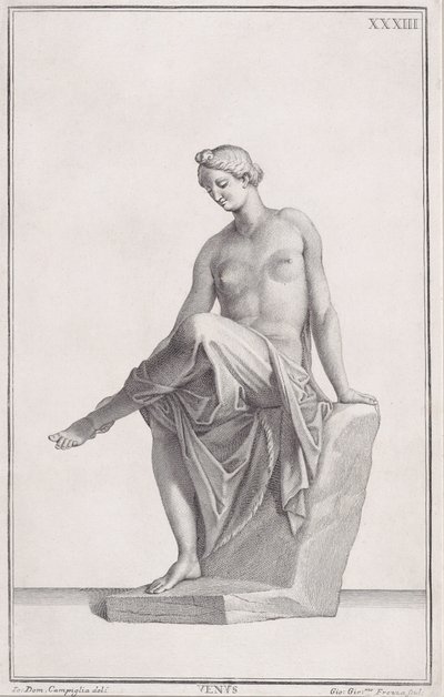 Standbeeld van Venus door Giovanni Girolamo Frezza