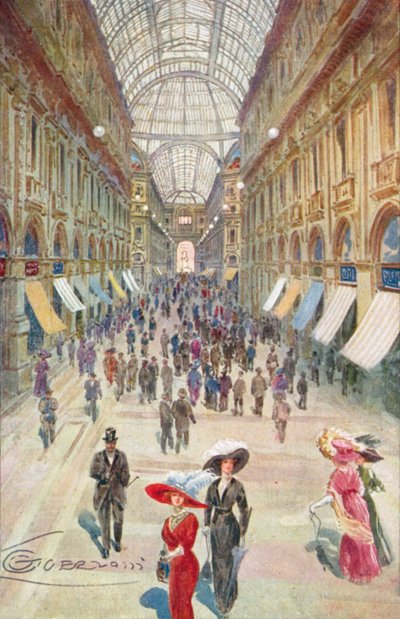 Milaan: Galleria Vittorio Emanuele II door Giovanni Guerzoni
