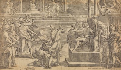 Het martelaarschap van Sint Petrus en Sint Paulus, ca. 1527 door Giovanni Jacopo Caraglio