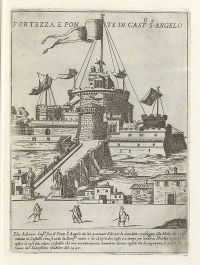Engelenburcht en de Engelenbrug door Giovanni Maggi
