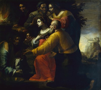 Het Offer van Noach na de Zondvloed door Giovanni Martinelli