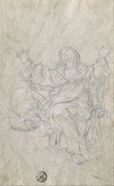 Studie voor Sint Catherine door Giovanni Odazzi