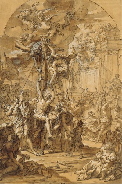 De martelarijen van de apostelen Filippus en Jakobus de Meerdere door Giovanni Odazzi
