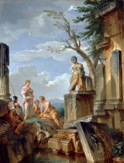 Ruïnes met een Sibylle en andere Figuren, ca. 1720 door Giovanni Paolo Panini