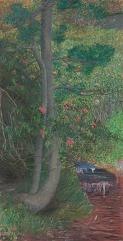 Pijnboom. Circa 1897 door Giovanni Segantini