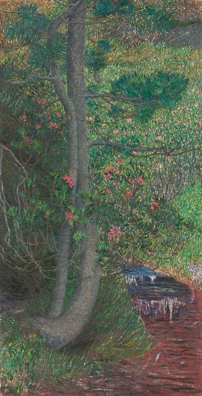 Pijnboom, c. 1897 door Giovanni Segantini