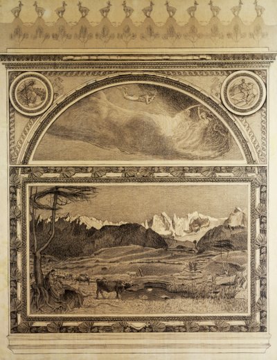 Studie voor het Drieluik van de Alpen, Leven door Giovanni Segantini