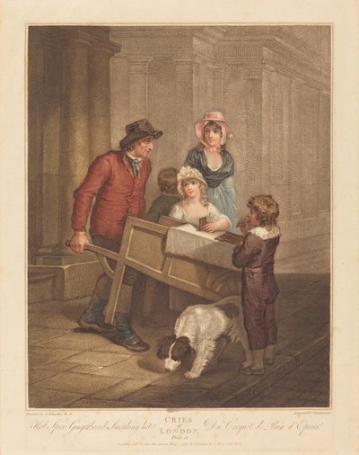 Hete Kruidige Gemberkoek Rookt Heet door Giovanni Vendramini after Francis Wheatley