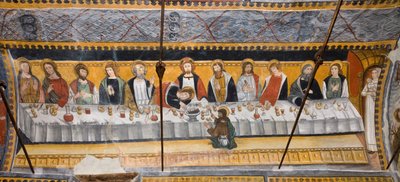 Verhalen van de Passie van Christus: Het Laatste Avondmaal van Jezus met de Discipelen door Giovanni di Cherasco Botoneri
