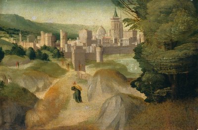 Scènes uit een legende, waarschijnlijk ca. 1515-1520 door Giovanni di Lorenzo Larciani