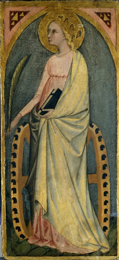 St. Katharina, ca.1400 door Giovanni di Paolo di Grazia