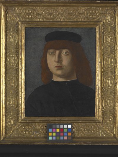 Portret van een man door Girolamo Mocetto