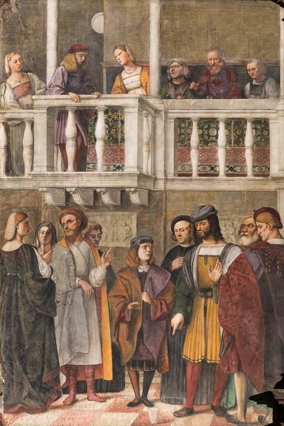 Het Wonder van het Glas, School van de Heilige, Basiliek van Sint Antonius, Padua, Italië door Girolamo Tessari
