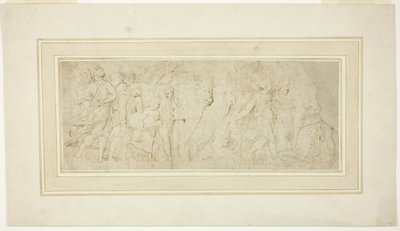Processie van figuren en ossen door Girolamo da Carpi