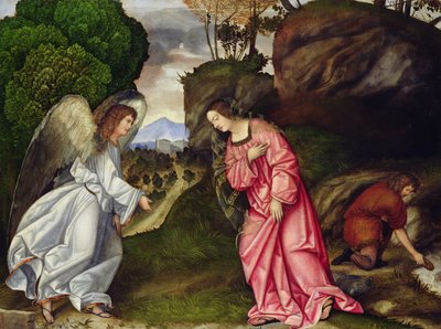 Hagar en de Engel door Girolamo da Treviso II