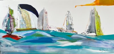 Een ander spel (schilderij) door Gisela Gaffoglio