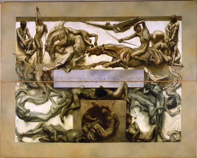 Le Tenebre uit de cyclus Il poema della Vita Umana, 1907 door Giulio Aristide Sartorio