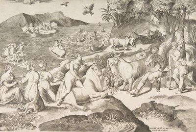 De Roof van Europa, 1546 door Giulio Bonasone
