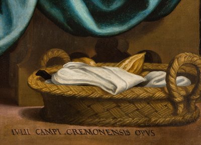 Kapel van het Heilig Sacrament, Tweede span noordzijde, Laatste Avondmaal (detail) 1569 door Giulio Campi