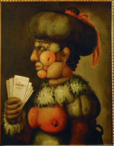 Voor de vrouw met goede smaak. Olieverfschilderij door Giuseppe Arcimboldo