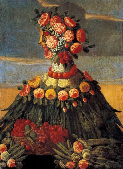 Lente Schilderij van de werkplaats van Giuseppe Arcimboldo (Arcimboldi) door Giuseppe Arcimboldo