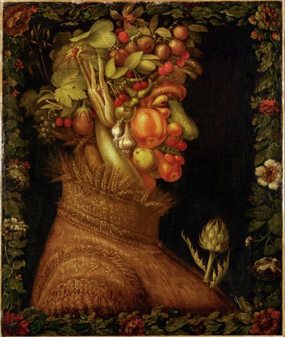 Zomer, allegorie ... door Giuseppe Arcimboldo