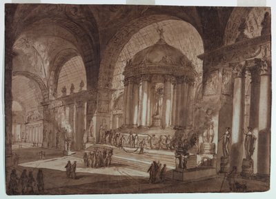Toneelontwerp, Tempel van de Liefde door Giuseppe Barberi