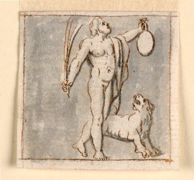Dionysus met panter door Giuseppe Bernardino Bison