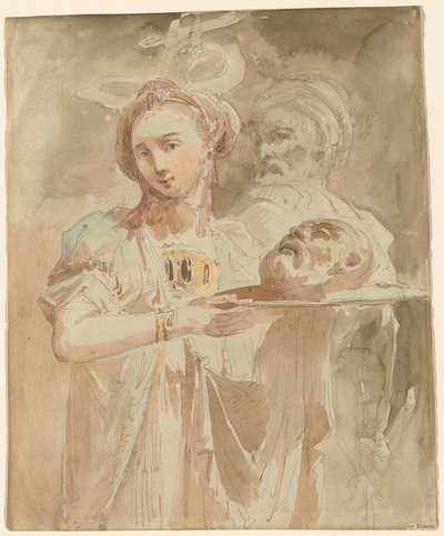 Salome met het hoofd van Johannes de Doper door Giuseppe Bernardino Bison
