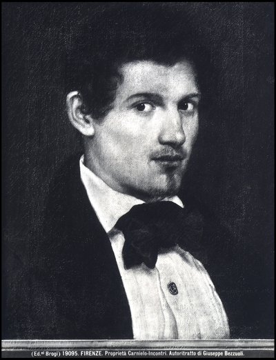 Zelfportret, c.1795-1830 door Giuseppe Bezzuoli