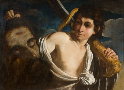 David met het Hoofd van Goliath, 1630-1660 door Giuseppe Caletti