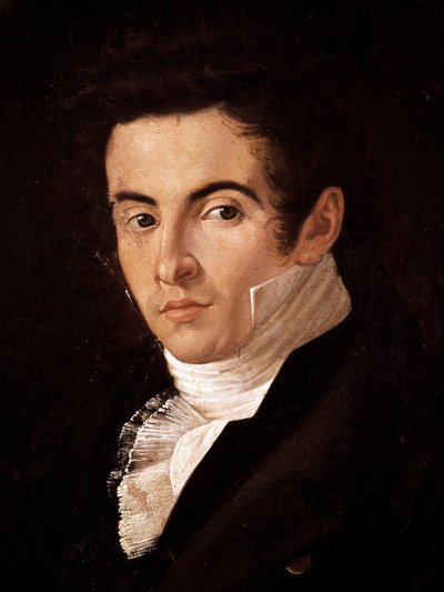 Portret van de componist Vincenzo Bellini (1801-1835) door Giuseppe Cammarano