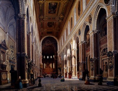 Interieur van de Kathedraal van Napels door Giuseppe Castiglione