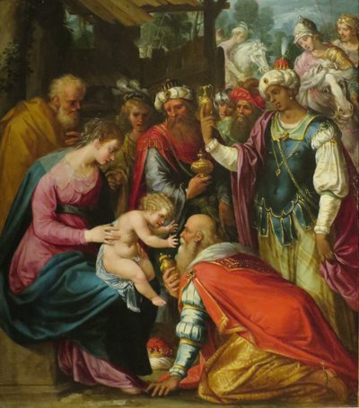 Aanbidding van de Wijzen door Giuseppe Cesari