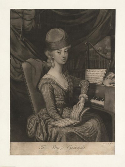 Portret van Prinses Izabela Czartoryska geboren Gravin Fleming 1746-1835, 1777 door Giuseppe Filippo Liberati Marchi