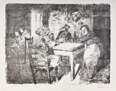 Aan tafel, c.1907 door Giuseppe Graziosi