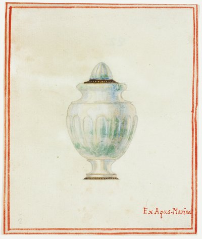 Aquamarijn Urn door Giuseppe Grisoni