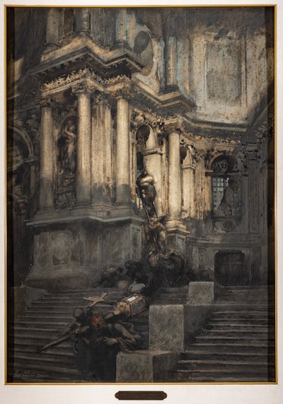 In de kathedraal door Giuseppe Mentessi