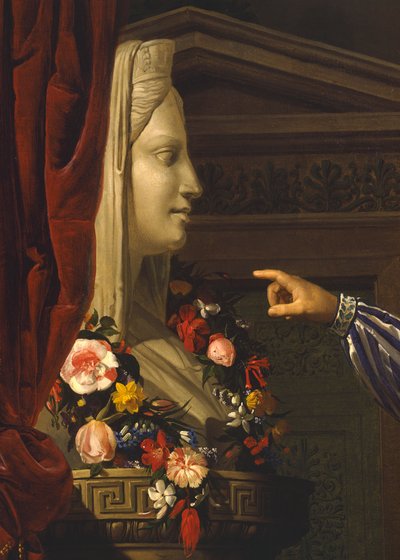 Oude man wijst Maria Luigia