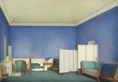 Slaapkamer van generaal graaf Adam Albert von Neipperg door Giuseppe Naudin
