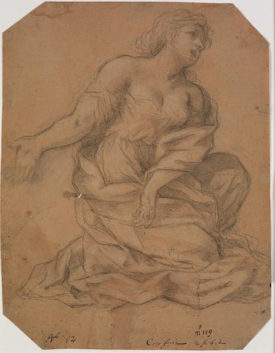 Knielende vrouw door Giuseppe Nicola Nasini