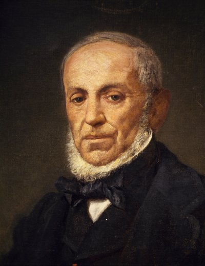 Portret van de componist Giuseppe Saverio Raffaele Mercadante door Giuseppe Palizzi