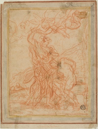 Abrahams offer (recto en verso) door Giuseppe Passeri