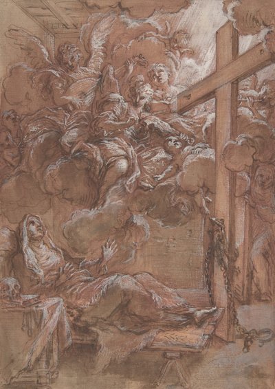 De extase van de zalige Giacinta Marescotti door Giuseppe Passeri