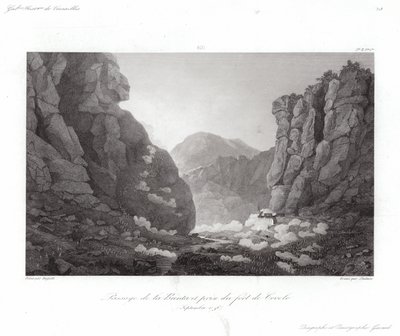 Oversteek van de Brenta door Giuseppe Pietro Bagetti